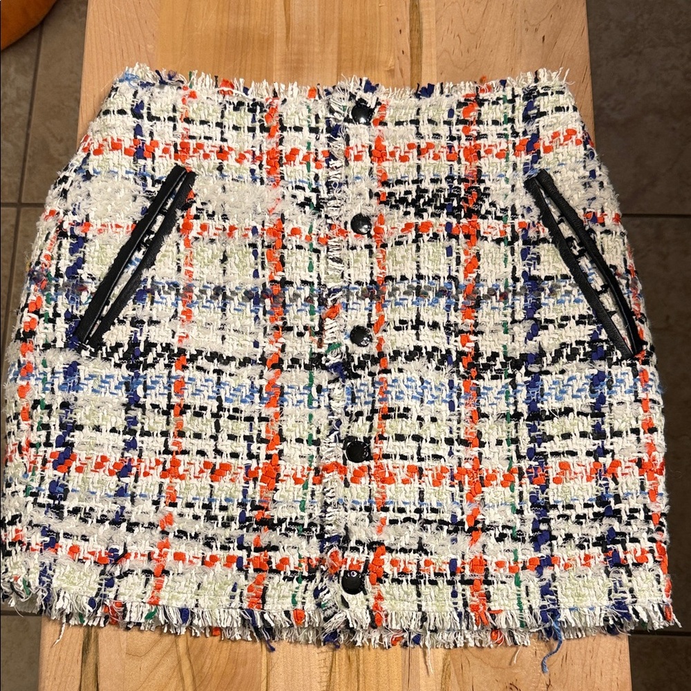 Rag & Bone Multicolor Tweed Mini Skirt